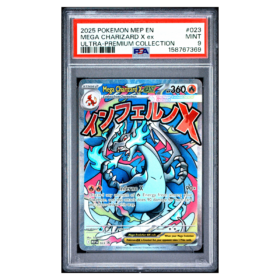MEGA CHARIZARD X ex #023 ULTRA-PREMIUM COLLECTION PSA 9 - Front