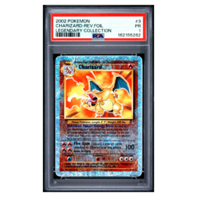 CHARIZARD-REV.FOIL #3 LEGENDARY COLLECTION PSA 1 - Front