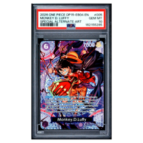 MONKEY D. LUFFY #005 SPECIAL ALTERNATE ART PSA 10 - Front