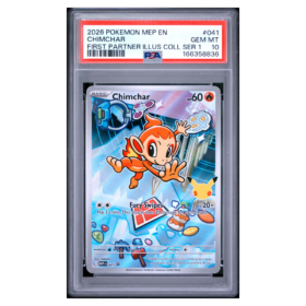 CHIMCHAR #041 FIRST PARTNER ILLUS COLL SER 1 PSA 10 - Front