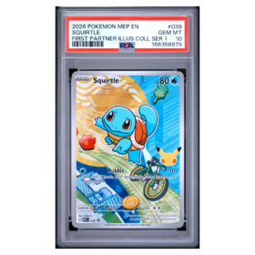 SQUIRTLE #039 FIRST PARTNER ILLUS COLL SER 1 PSA 10 - Front