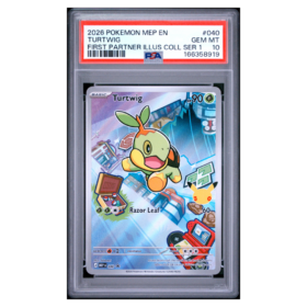 TURTWIG #040 FIRST PARTNER ILLUS COLL SER 1 PSA 10 - Front