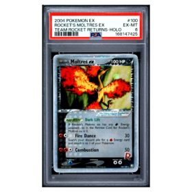 ROCKET'S MOLTRES EX #100 TEAM ROCKET RETURNS-HOLO PSA 6 - Front
