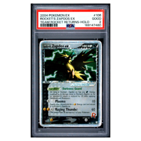 ROCKET'S ZAPDOS EX #106 TEAM ROCKET RETURNS-HOLO PSA 2 - Front