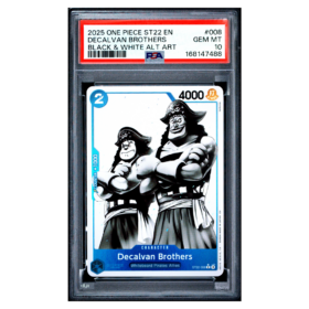 DECALVAN BROTHERS #008 BLACK & WHITE ALT ART PSA 10 - Front