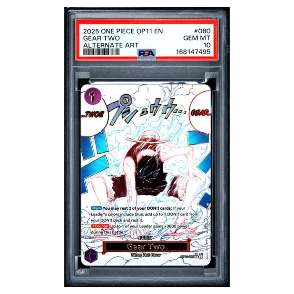 GEAR TWO #080 ALTERNATE ART PSA 10 - Front