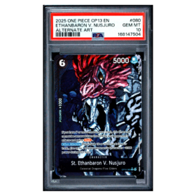 ETHANBARON V. NUSJURO #080 ALTERNATE ART PSA 10 - Front