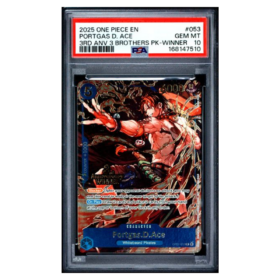 PORTGAS D. ACE #053 3RD ANV 3 BROTHERS PK-WINNER PSA 10 - Front