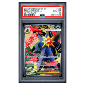 MEGA STARMIE ex #102 ULTRA RARE PSA 10 - Front