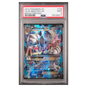 FA/M MEWTWO EX #159 BREAKTHROUGH PSA 9 - Front