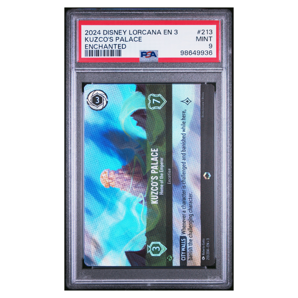 KUZCO'S PALACE #213 ENCHANTED PSA 9 - Front