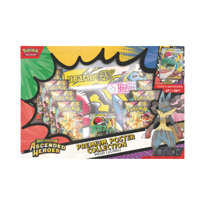 Pokémon TCG: Mega Evolution - Ascended Heroes Premium Poster Collection - Mega Lucario