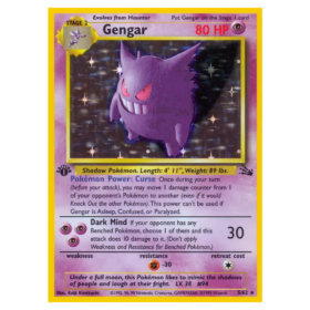 Gengar Holo #5 Fossil (HP)