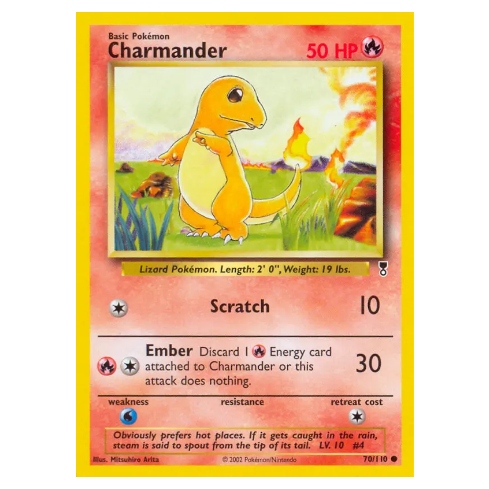 Charmander Reverse holo #70 Legendary Collection (GOOD)