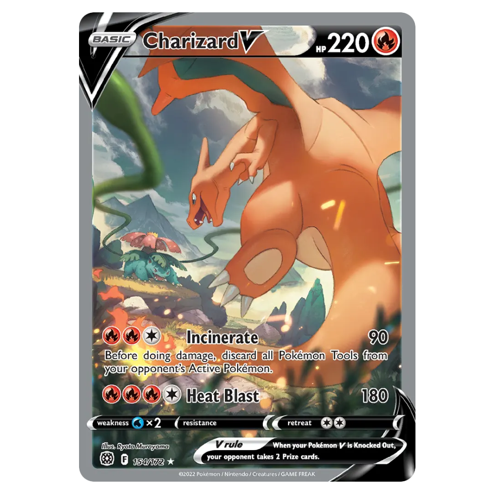Charizard V #154 Brilliant Stars (GOOD)