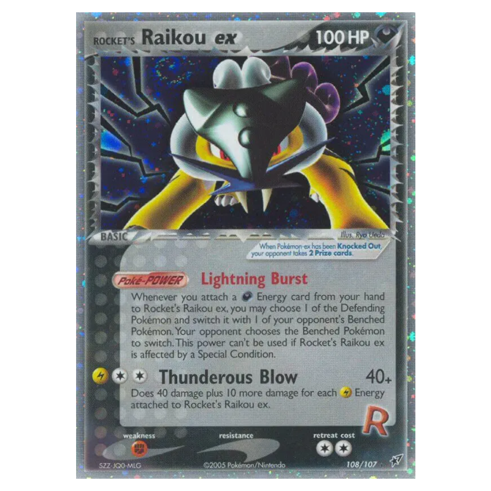 Rocket's Raikou ex #108 Deoxys (LP)