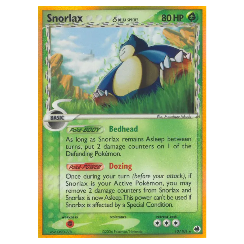 Snorlax δ #10 Dragon Frontiers (EXC)