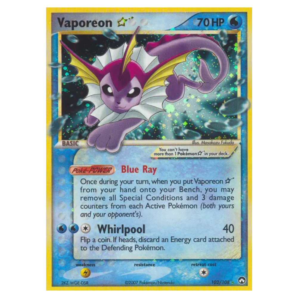 Vaporeon ★ #102 (PL+)