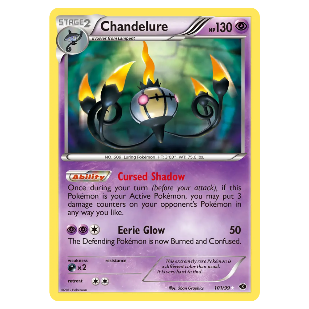 Chandelure Holo #101 Next Destinies (GOOD)
