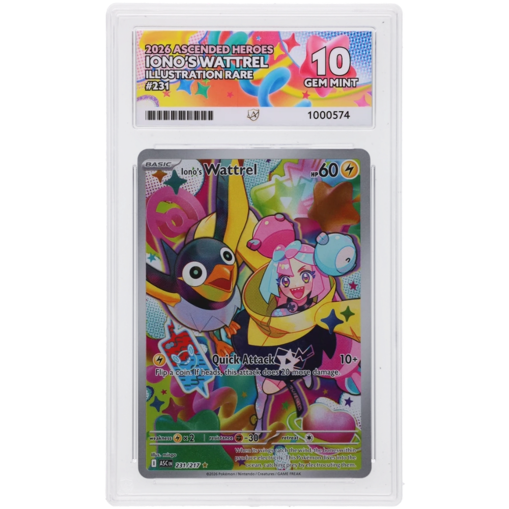 Iono’s Wattrel #231/217 Illustration Rare ACE 10 - Front