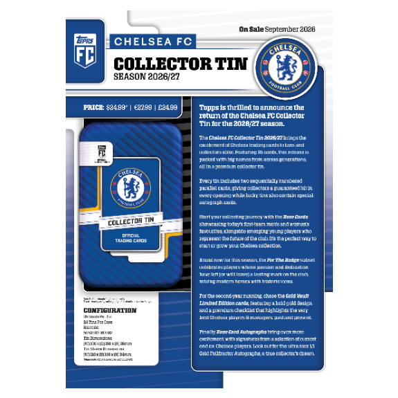 Topps Chelsea Collector Tin 2026/27 - Image 6