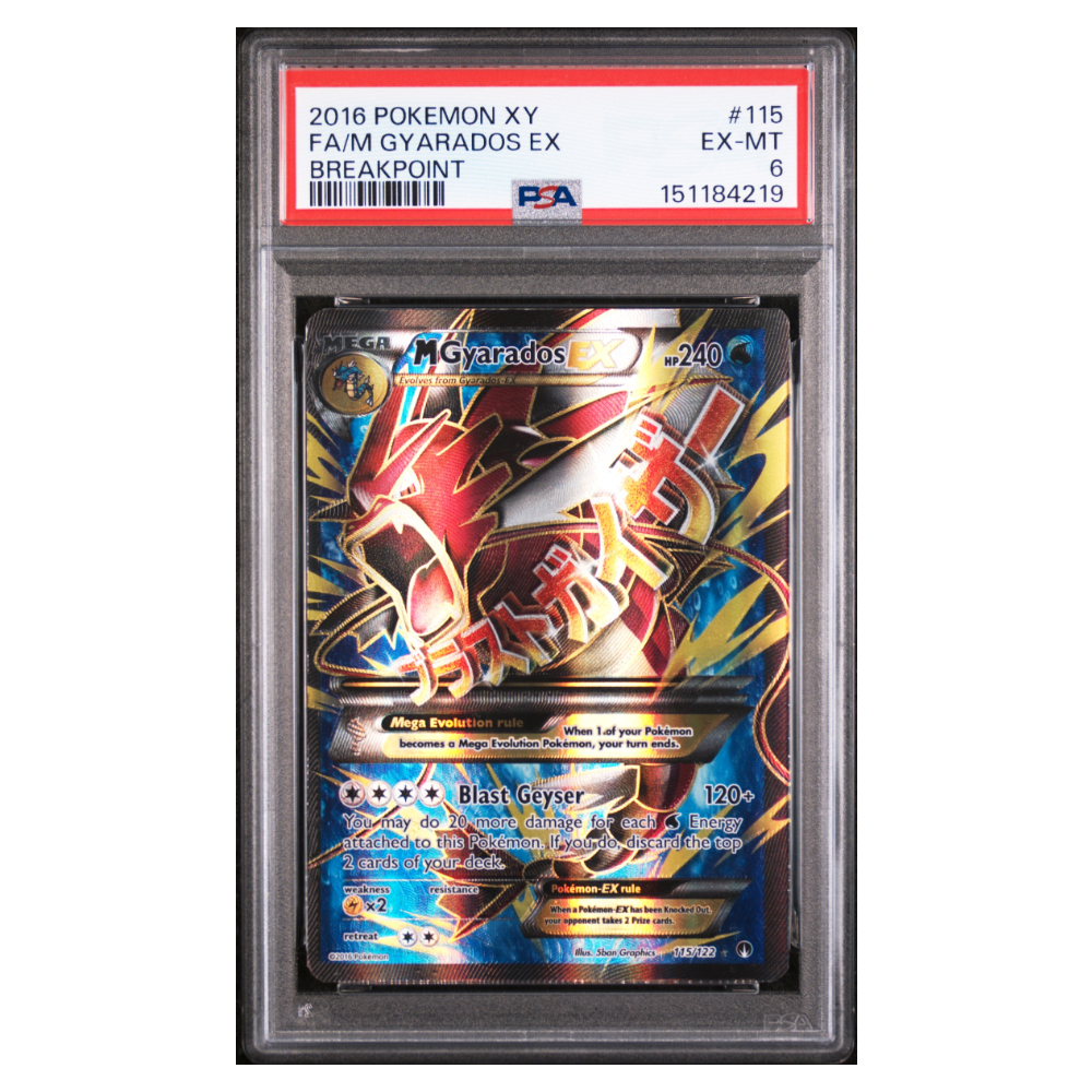 FA/M GYARADOS EX #115 BREAKPOINT PSA 6 - Front