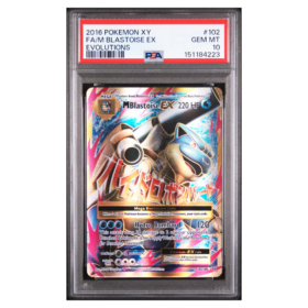FA/M BLASTOISE EX #102 EVOLUTIONS PSA 10 - Front