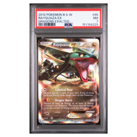 RAYQUAZA EX #85 DRAGONS EXALTED PSA 7 - Front