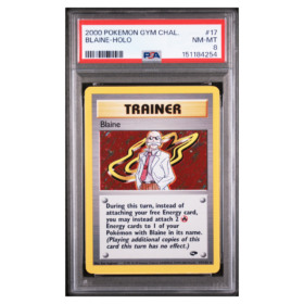 BLAINE-HOLO #17 PSA 8 - Front