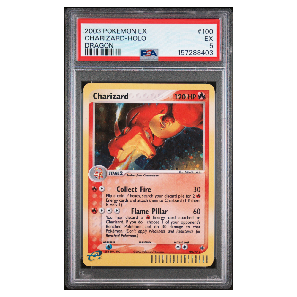 CHARIZARD-HOLO #100 DRAGON PSA 5 - Front