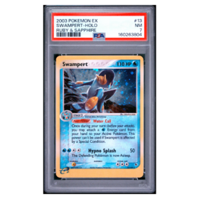 SWAMPERT-HOLO #13 RUBY & SAPPHIRE PSA 7 - Front