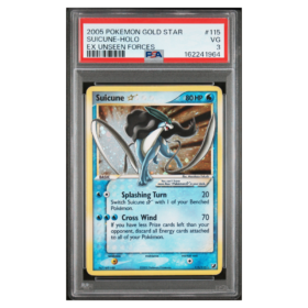 SUICUNE-HOLO #115 EX UNSEEN FORCES PSA 3 - Front