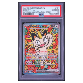 MEOWTH ex #121 SPECIAL ILLUSTRATION RARE PSA 10 - Front