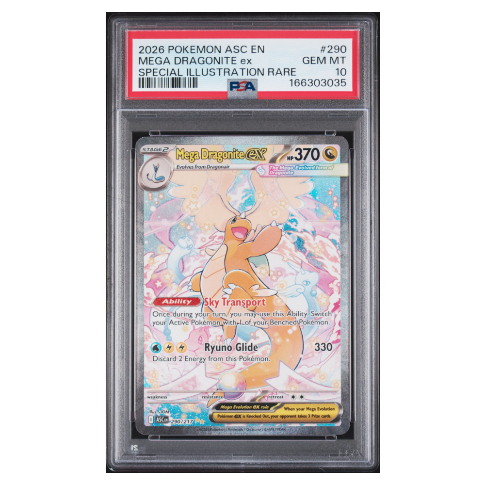 MEGA DRAGONITE ex #290 SPECIAL ILLUSTRATION RARE PSA 10 - Front