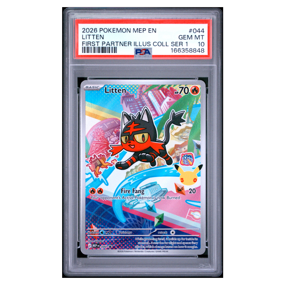 LITTEN #044 FIRST PARTNER ILLUS COLL SER 1 PSA 10 - Front