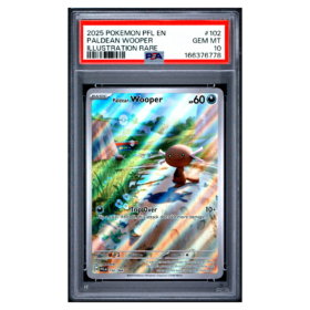 PALDEAN WOOPER #102 ILLUSTRATION RARE PSA 10 - Front