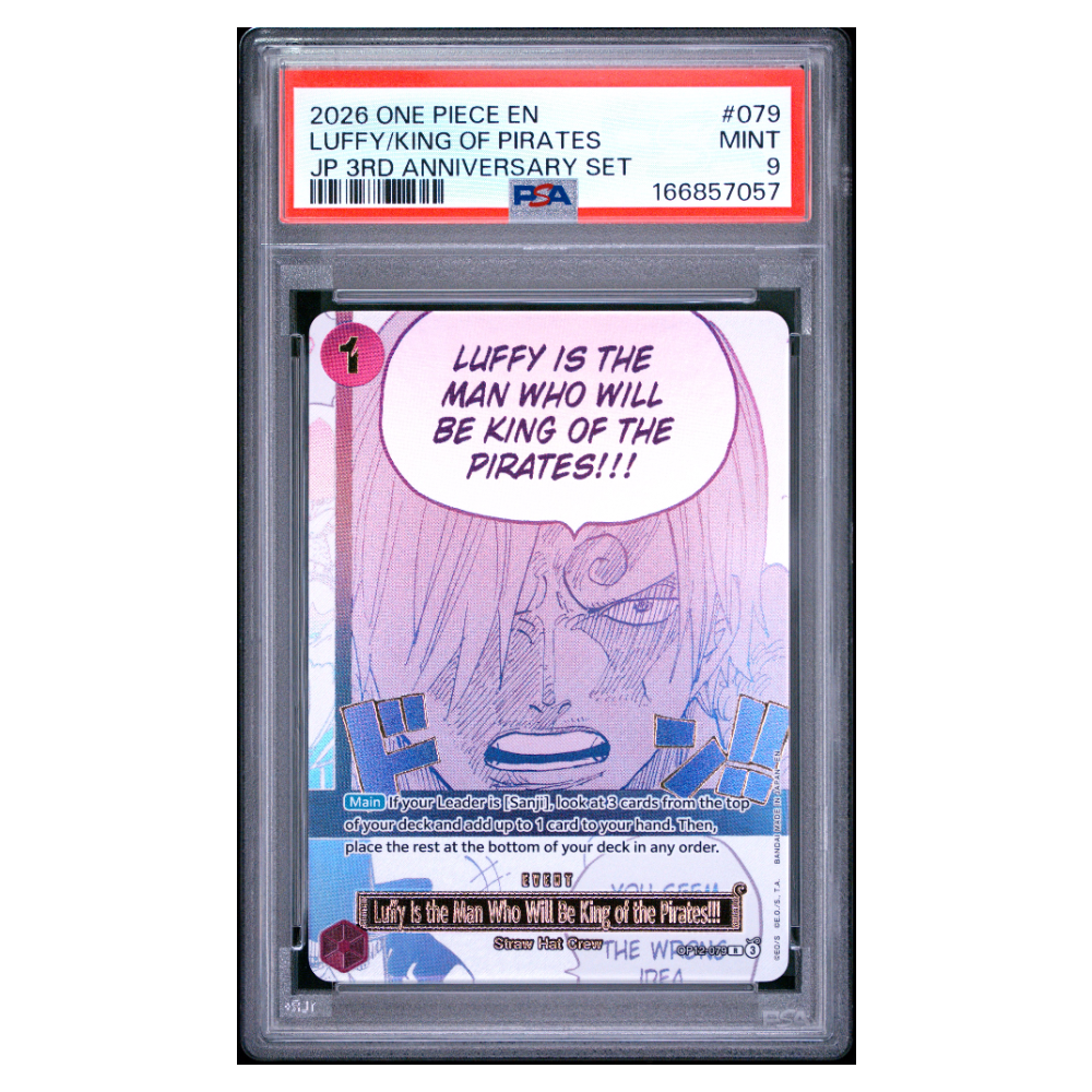 LUFFY/KING OF PIRATES #079 PSA 9 - Front