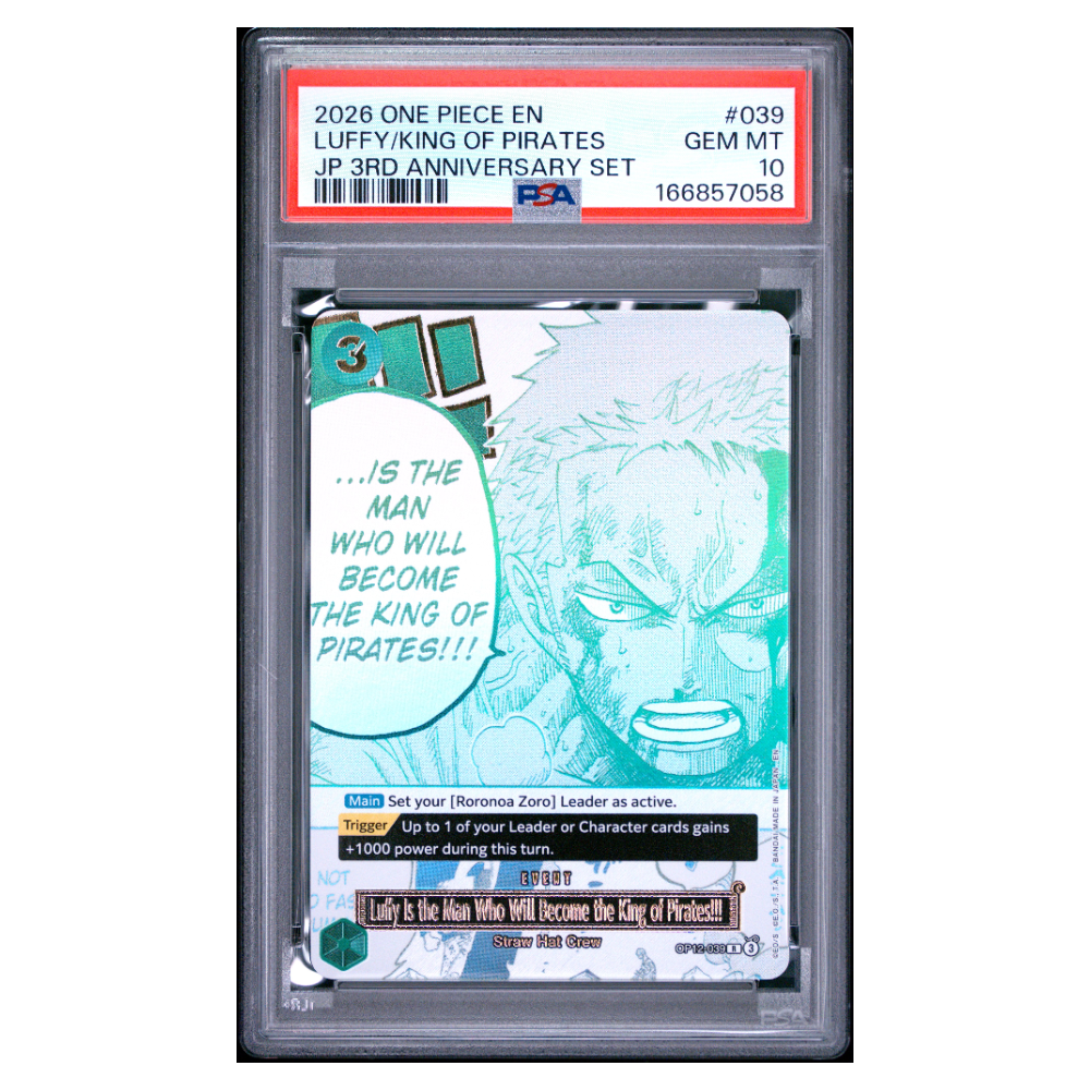 LUFFY/KING OF PIRATES #039 PSA 10 - Front