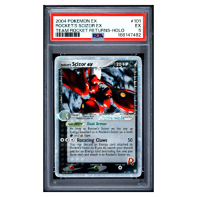 ROCKET'S SCIZOR EX #101 TEAM ROCKET RETURNS-HOLO PSA 5 - Front
