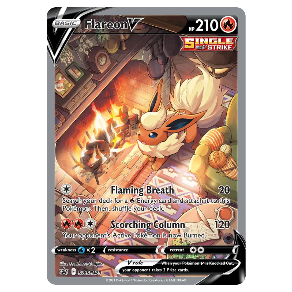 Flareon V #SWSH179 SWSH Black Star Promos (NM)
