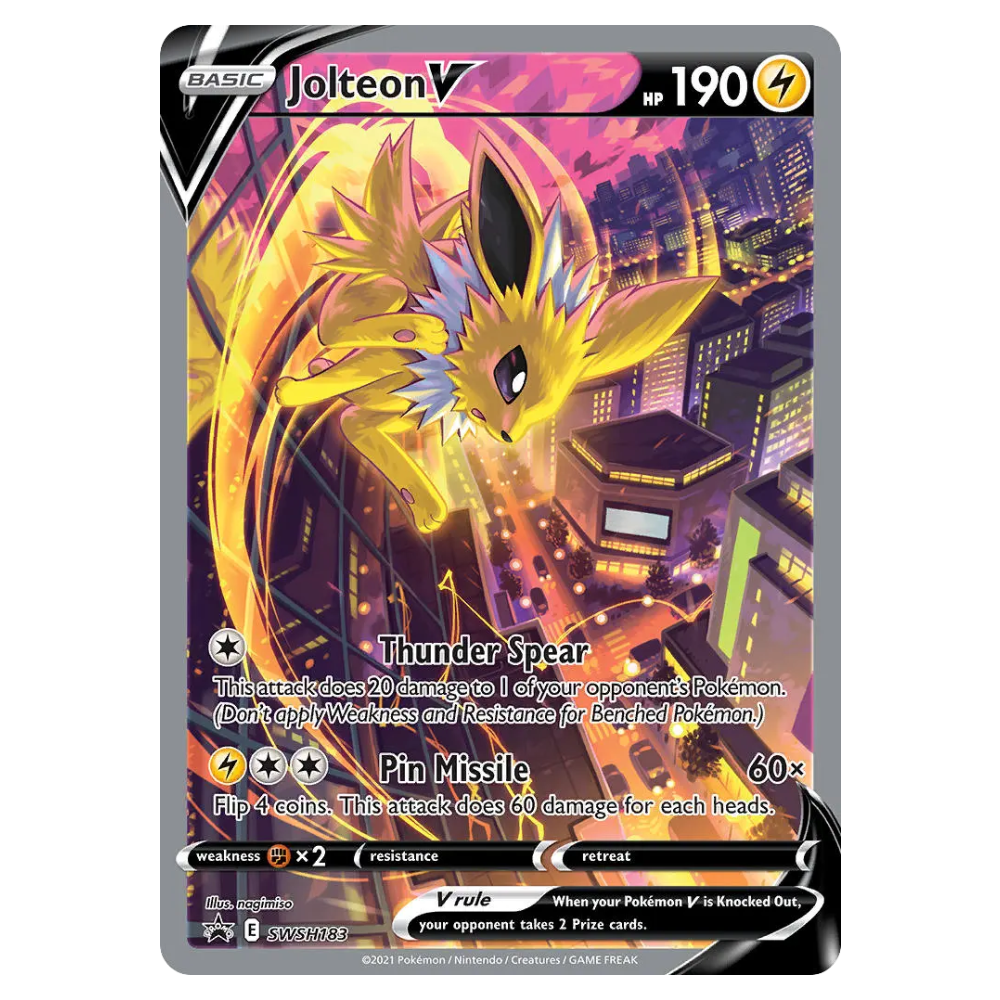 Jolteon V #SWSH183 SWSH Black Star Promos (NM)