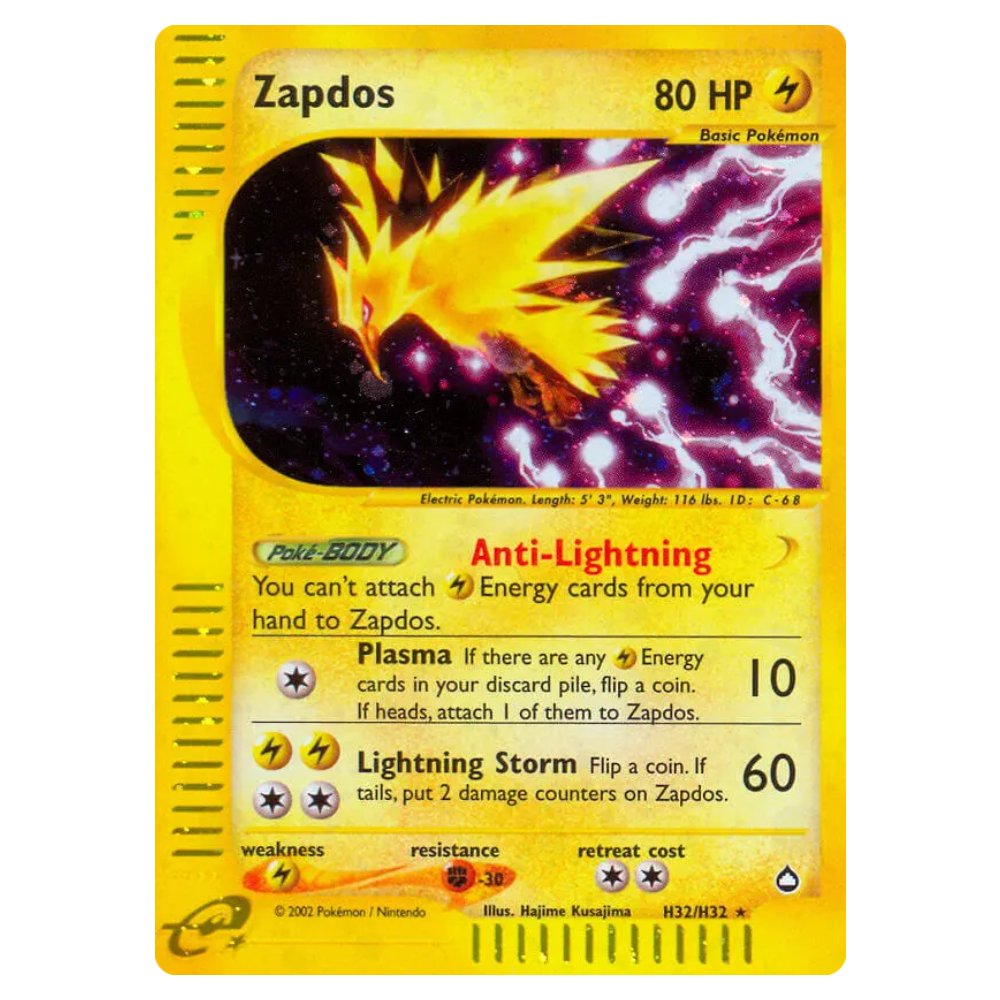 Zapdos #H32 Aquapolis (PL)