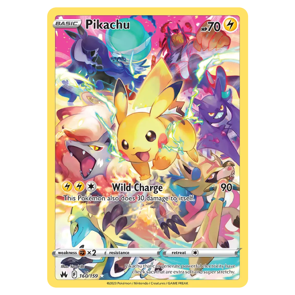 Pikachu #160 Crown Zenith (NM)