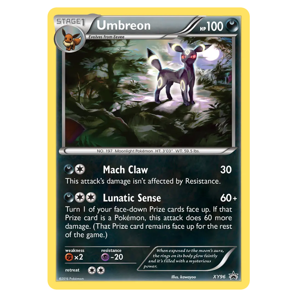 Umbreon #XY96 XY Black Star Promos (GOOD)