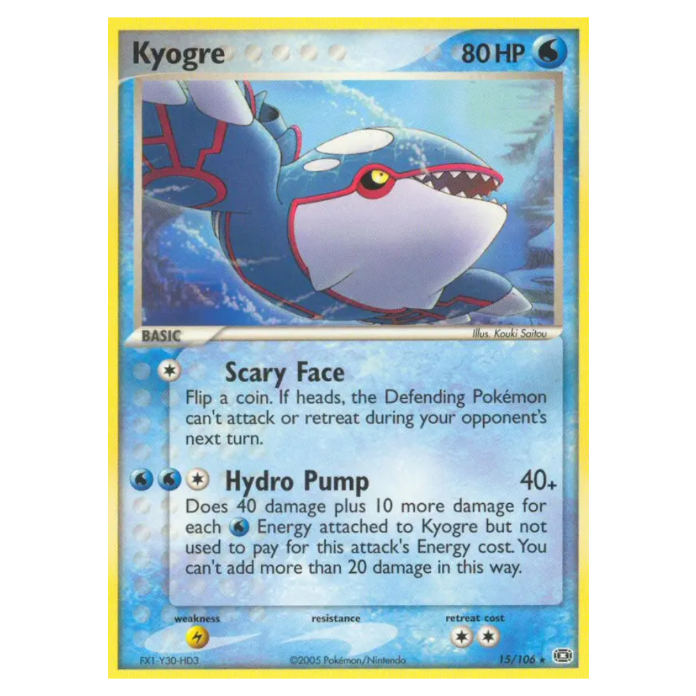 Kyogre #15 Emerald (LP-)