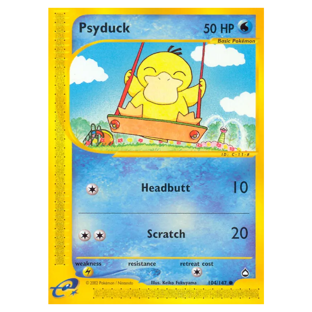 Psyduck #104 Aquapolis (GOOD)