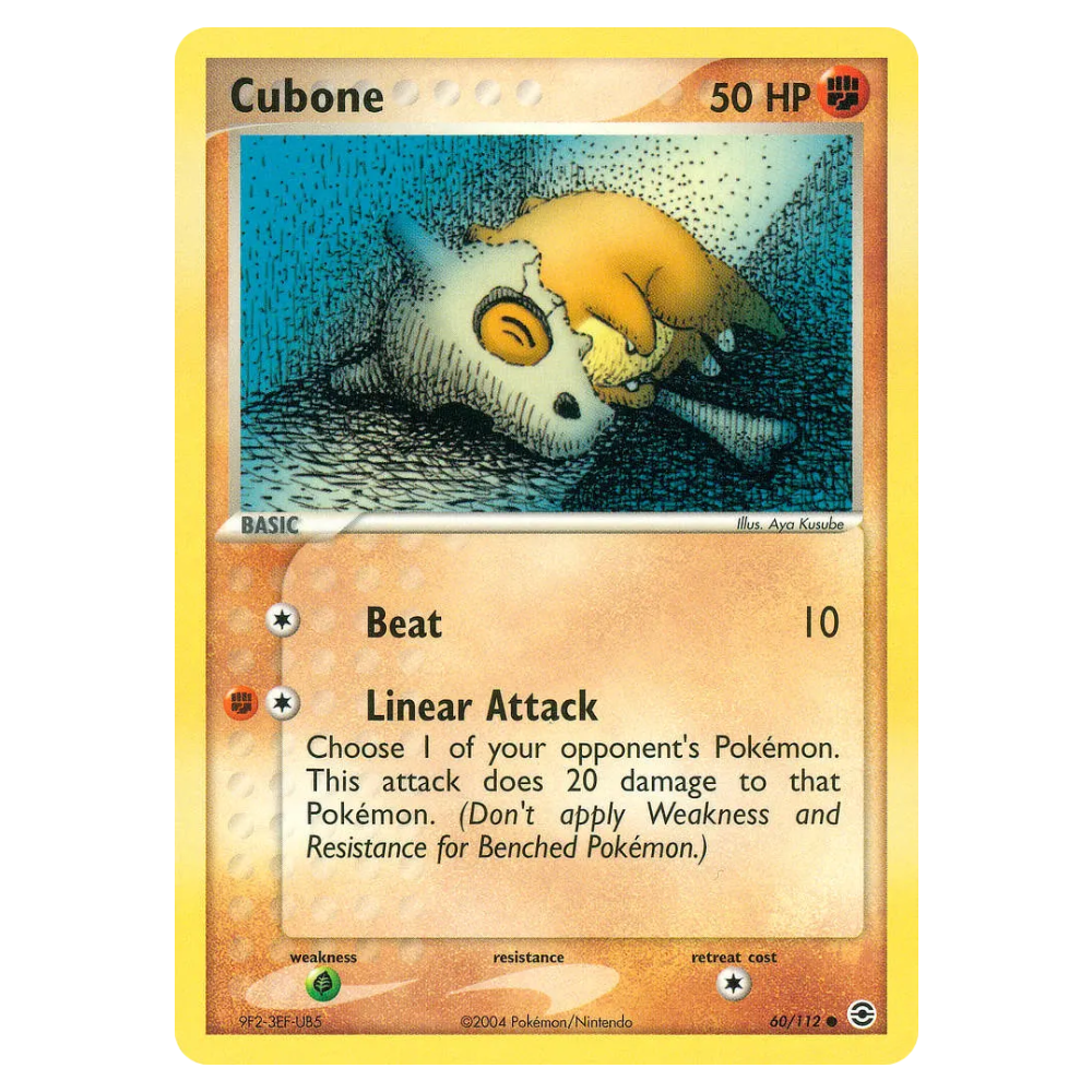 Cubone #60 FireRed & LeafGreen (GOOD)