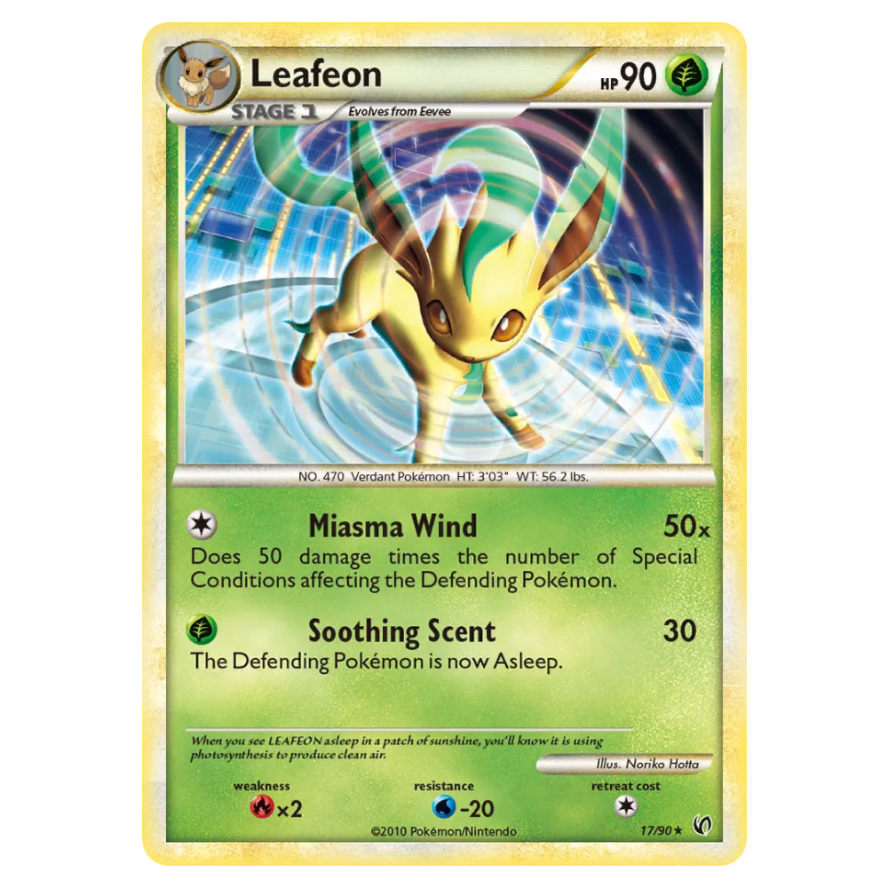 Leafeon #17 HS - Undaunted (NM-)
