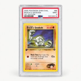 BROCK'S GEODUDE #68 1ST EDITION PSA 9