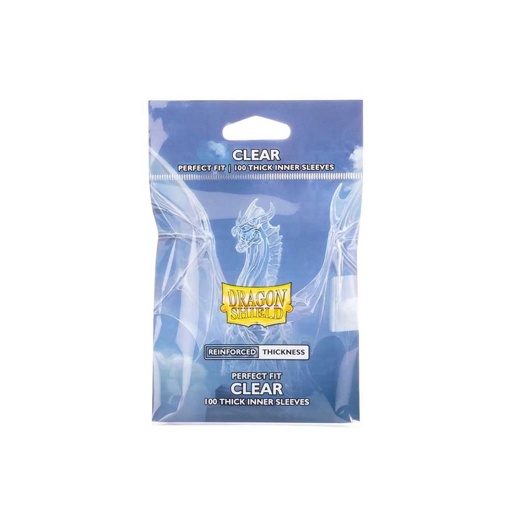 Sleeves Dragon Shield - 63 x 88 mm Perfect Fit Thick Inner - Clear - Billede 2